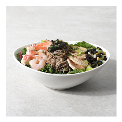 Perilla oil & buckwheat noodles Chicken Shrimp Salad